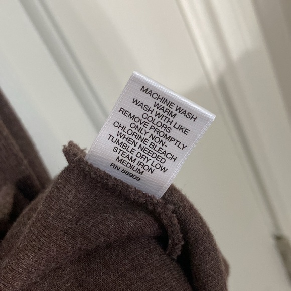 NWOT Cremieux sweater knit long sleeve quarter button up mens brown pullover - Picture 8 of 9